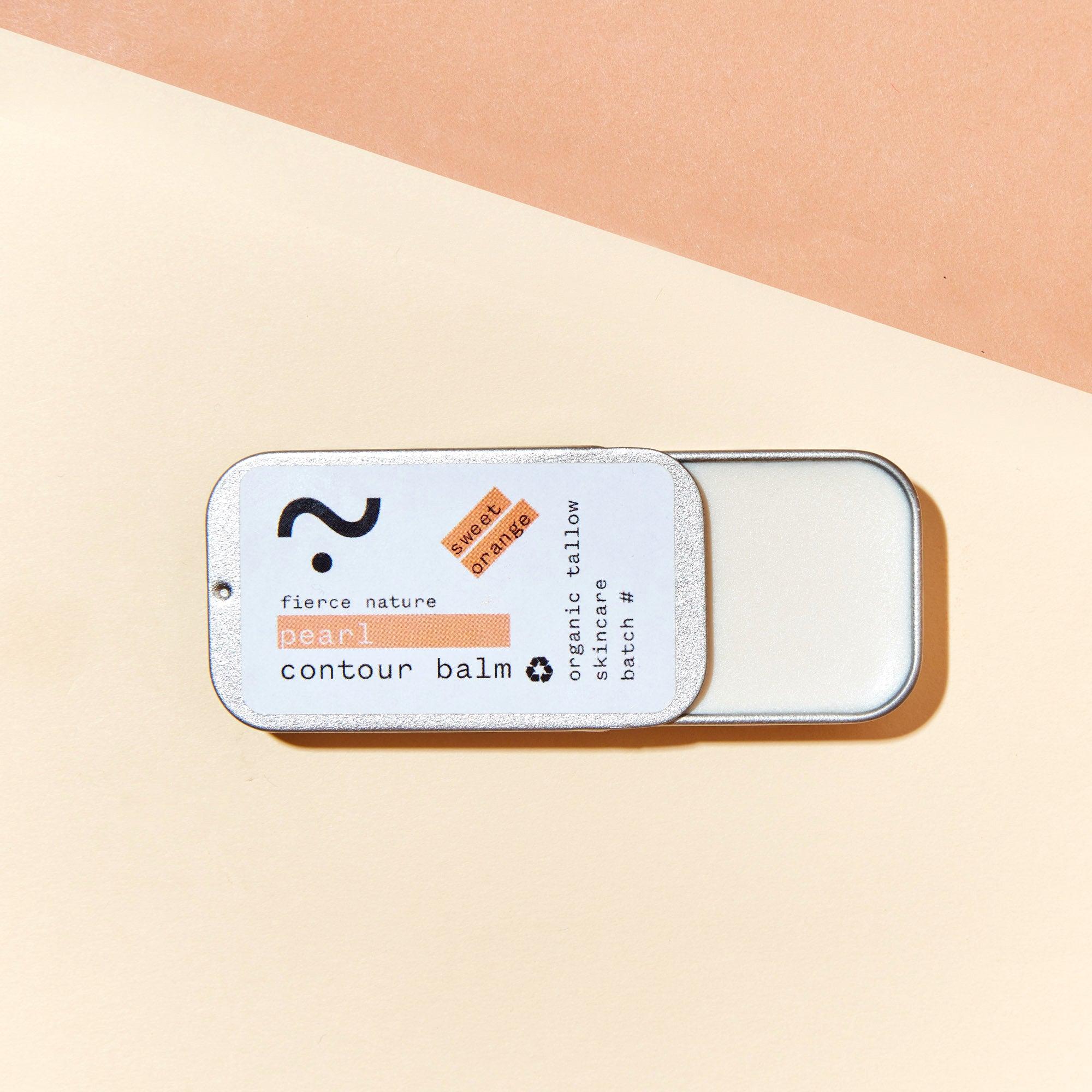 Pure Organic Tallow Pearl Shimmer Balm (Sweet Orange) - Fierce Nature